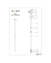 CALA * COLGANTE 1L LED 6W - BLANCO